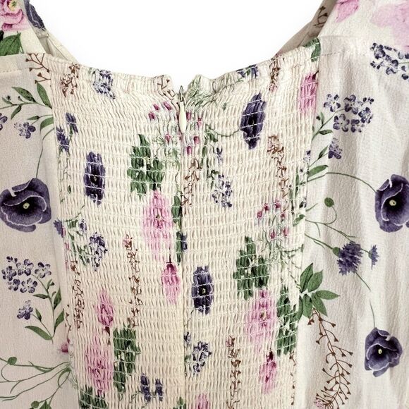 Favorite Daughter The Vineyard Dress in Spring Floral Size 2 Ivory Midi NWT $288 - Picture 10 of 11